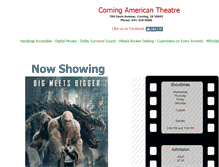 Tablet Screenshot of corningamericantheater.com